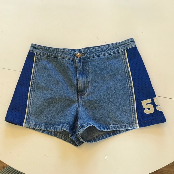 90’S PHYSCO BLUE OUTLAW SHORTS - Picture 8 of 16
